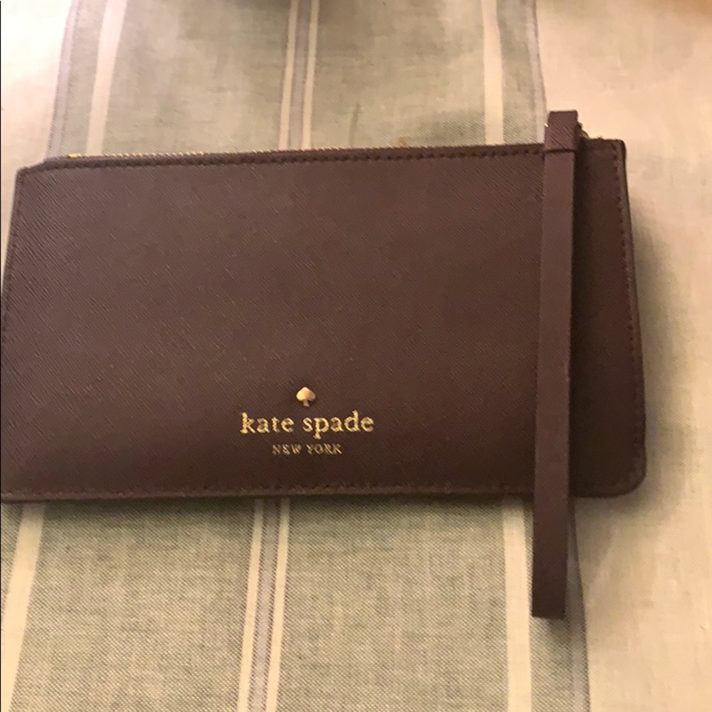 Kate Spade wallet in burgundy leather